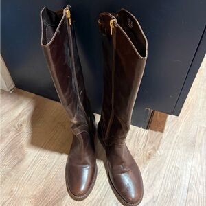 Steven by Steve Madden "Sady" Women’s Leather Riding Boot brown 7.5M